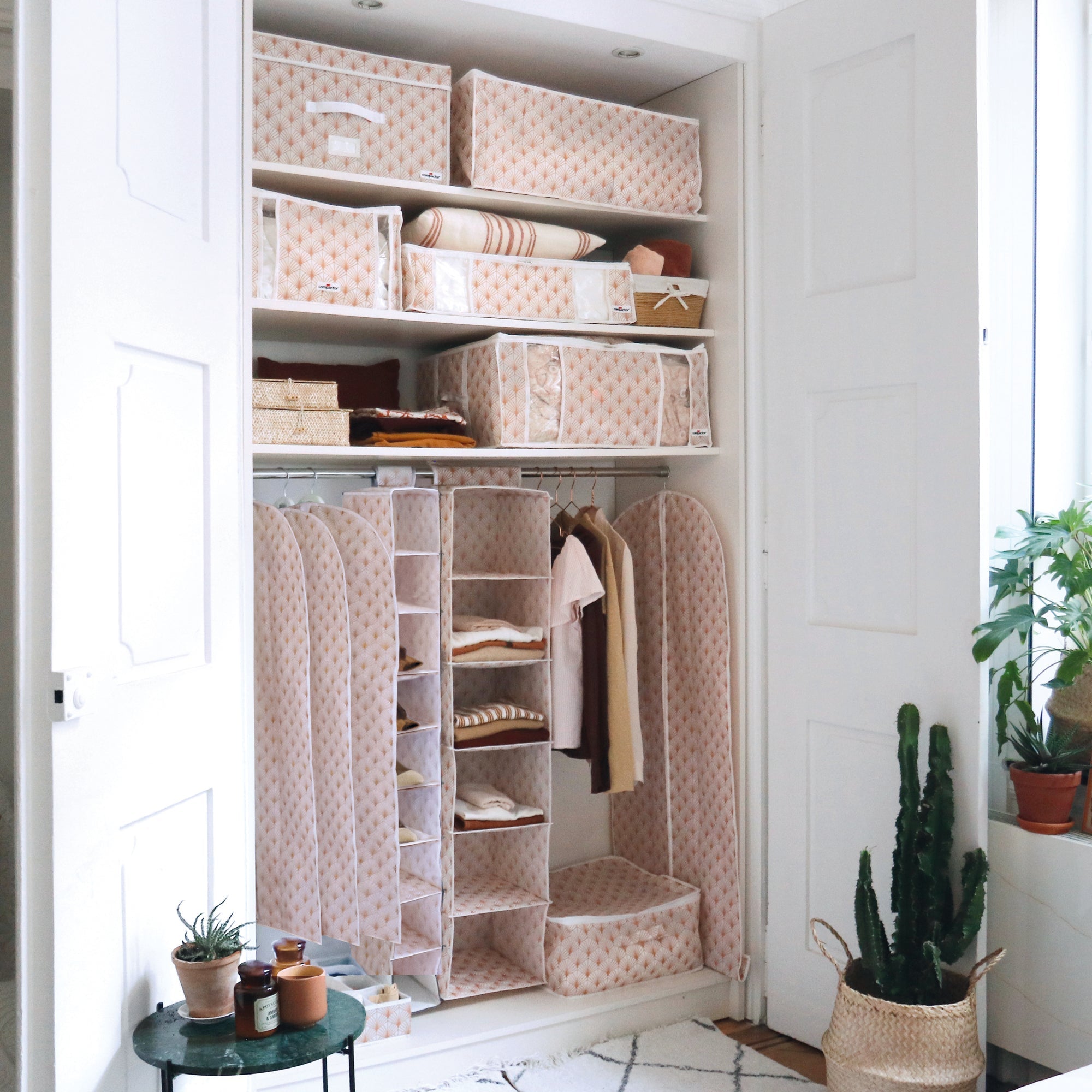 BLUSH | Organisateur de chaussures à 9 niveaux, XL, rose